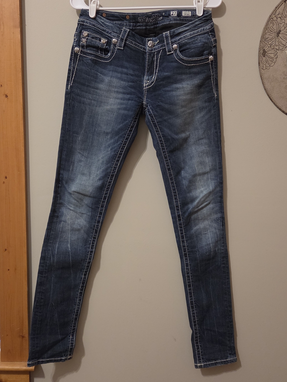 Miss Me - Women’s Dark Wash Skinny Jeans - Size 27